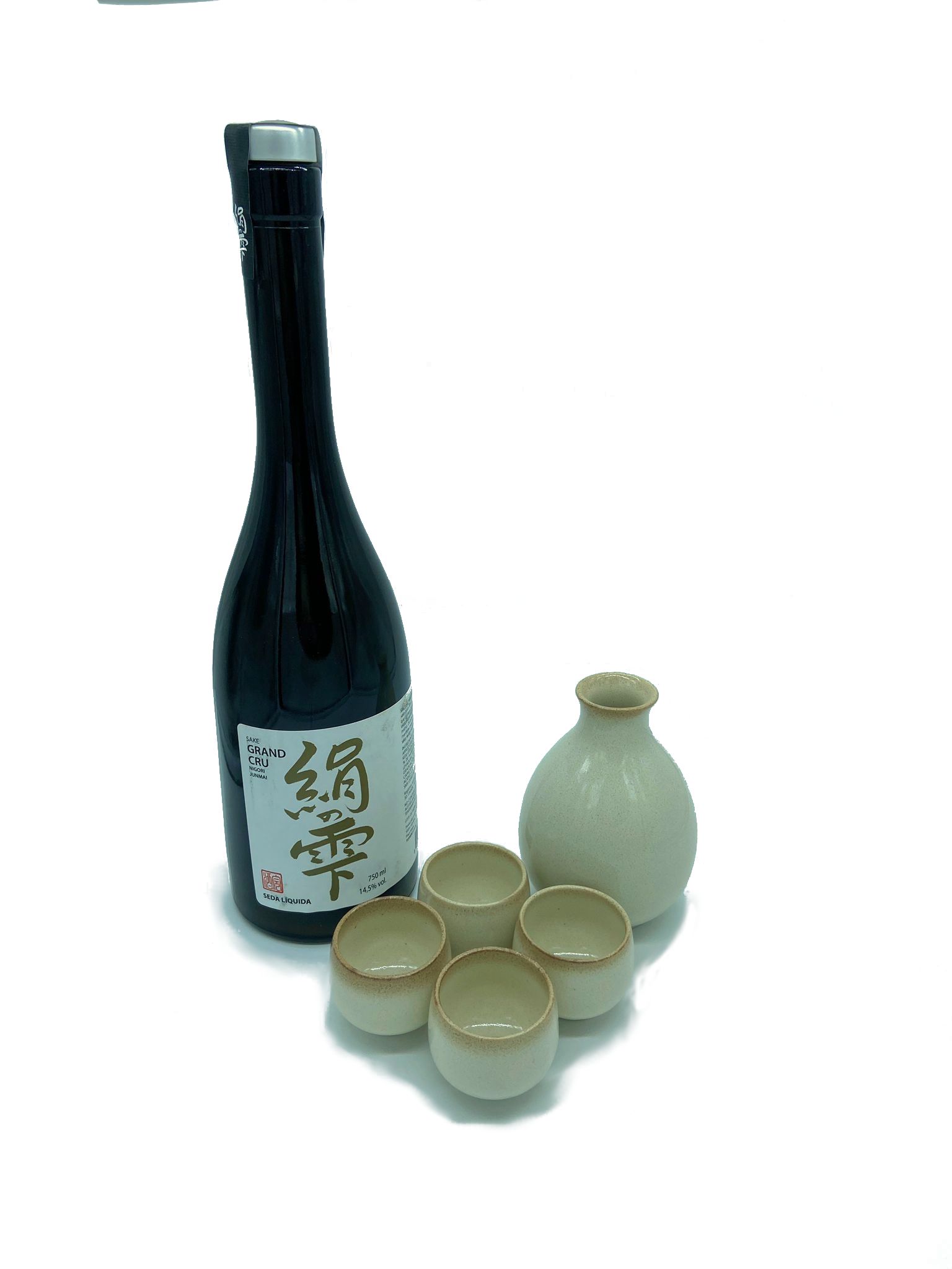 Juego Sake Vajilla Pack Blanca con Sake Gran Cru