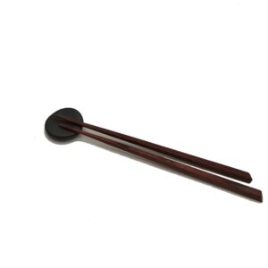 REPOSA DE PALILLOS HIRAMARU + PALILLOS DE MADERA MARRÓN CLARO