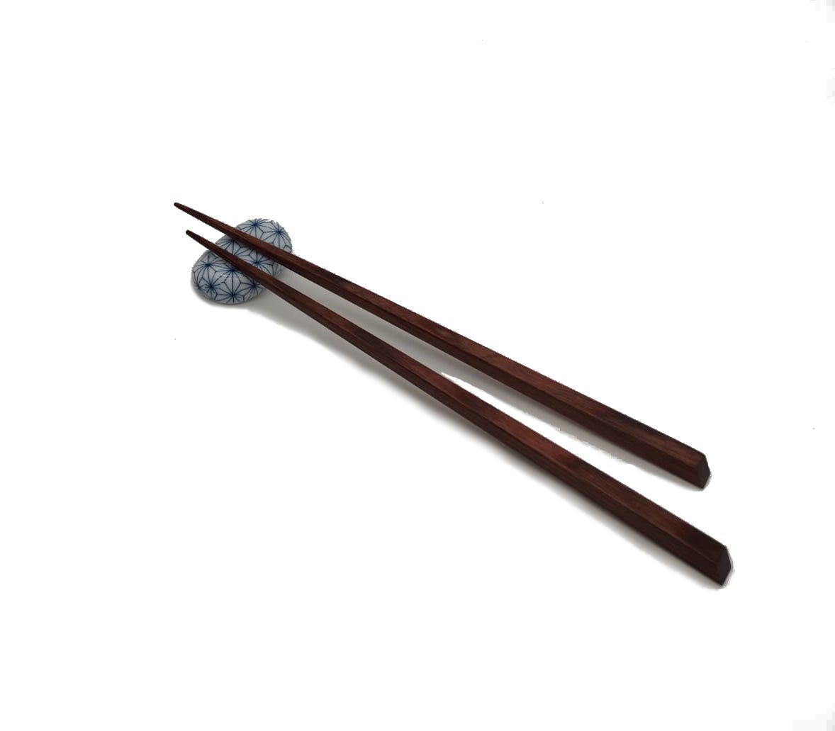 REPOSA DE PALILLOS SASHIMI + PALILLOS DE MADERA MARRÓN CLARO